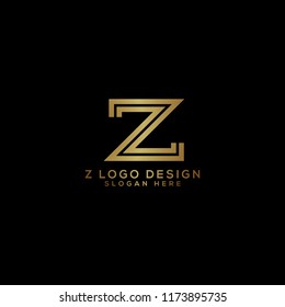 Letter Z Logo Creative Template Sign Vector