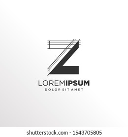 Letter Z Logo Design with Architecture Element