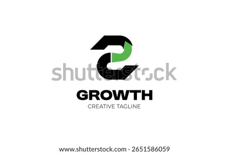 Letter Z logo design with arrow up symbol for growth, invest and financial logo