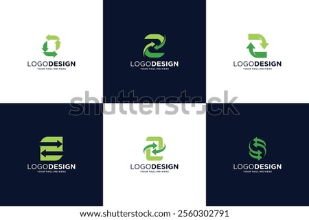 Letter Z logo design collection with business marketing concept