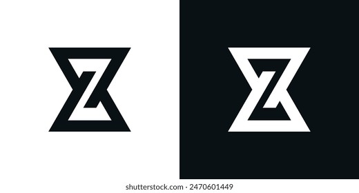 Letter Z logo design with creative concept. Premium Vector
