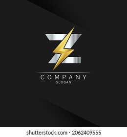 letter Z logo design, Electrical Bolt Logo Vector