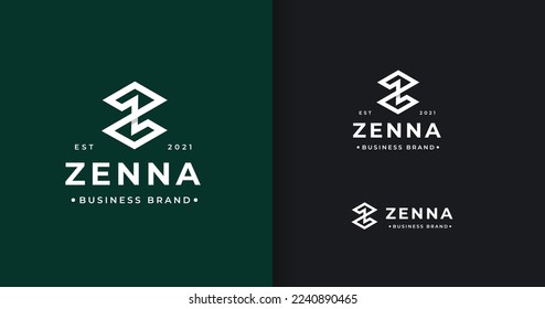 Letter Z logo design icon symbol template. elegant initial Z line style logo vector. Letter mark Z monogram logo for business or company