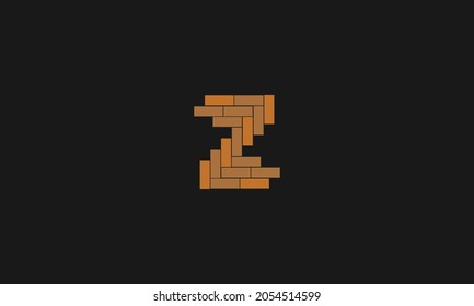 LETTER Z LOGO DESIGN WITH NEGATIVE SPACE EFFECT FOR ILLUSTRATION USE