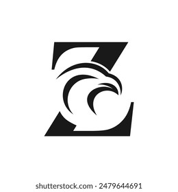 Letter a z logo design simple concept Premium Vector