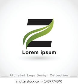 Letter Z Logo Design Template isolated on white background : Vector Illustration