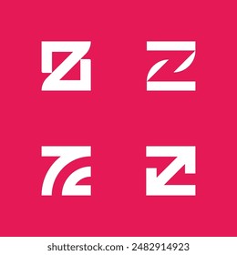 Letter Z logo design template elements