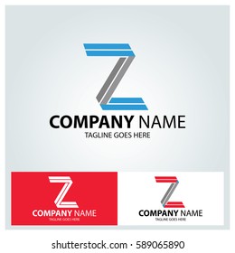 Letter Z logo design template. Line creative symbol. Vector illustration