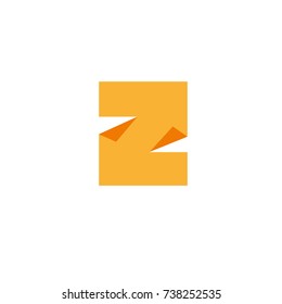 Letter Z logo. Design template elements, icons, paper.