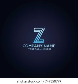 Letter Z Logo Design template, Technology and digital abstract icon