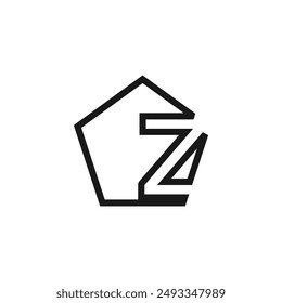 Letter Z logo design vector with universal form and creative idea icon