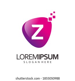 vector digital del logotipo Z de letra