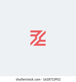 Letter Z logo in double striped style