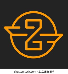 Letter Z logo emblem vector illustration