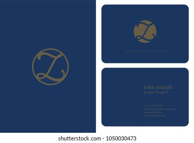 Letter Z Logo icon with business card vector template. 

