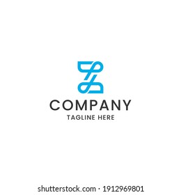 Plantilla de diseño de icono del logotipo Z de la letra vectorial