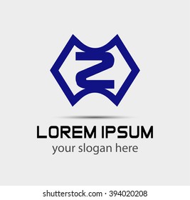 Letter z logo icon design template elements. Vector color sign
