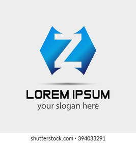 Letter z logo icon design template elements
