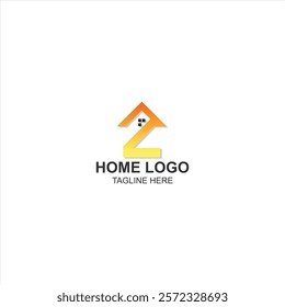 letter z logo icon for real estate or company with creative illustration