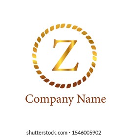 Letter Z Logo. Initial Letter Design Vector Luxury Colors