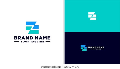 LETTER Z LOGO INVESTMENT ARROW NEGATIVE SPACE EDITABLE