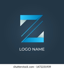 Letter Z logo isolated. Alphabet vector image