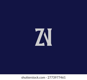 Letter Z and I logo isolated on transparent background