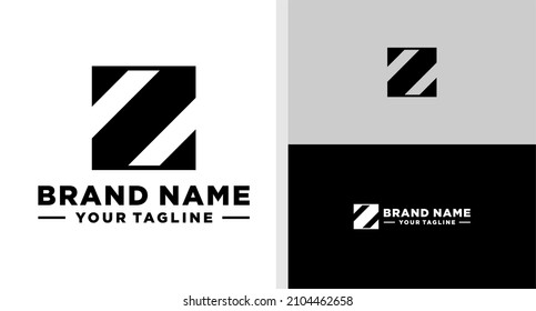 LETTER Z LOGO MONOGRAM GEOMETRIC SIMPLE EDITABLE