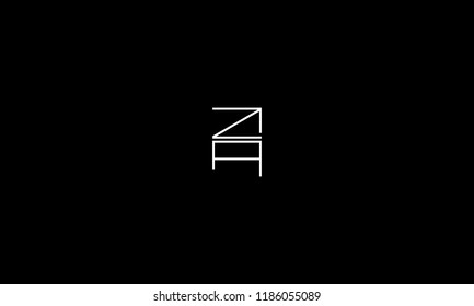 LETTER Z AND A LOGO WITH NEGATIVE SPACE EFFECT FOR ILLUSTRATION OR LOGO DESIGN USE