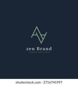 Logo de la letra Z, adecuado para cualquier negocio relacionado con la Naturaleza con la inicial Z. Vector Pro