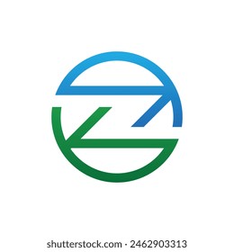 letter z logo symbol abstract vector