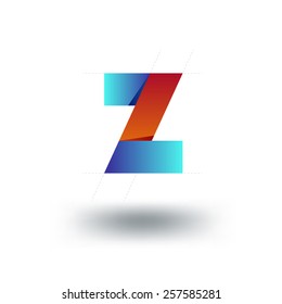 letter Z logo template. Abstract icon. 