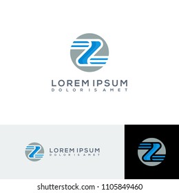 Letter z logo template vector illustration 