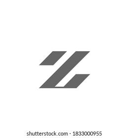 letter z logo with three slanted lines