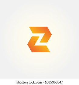 letter Z logo vector, alphabet logo template