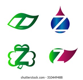 Letter Z Logo vector alphabet design element template
