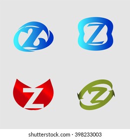 Letter Z Logo vector alphabet design element template
