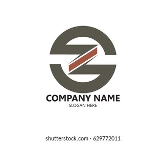 Letter Z logo vector with circle