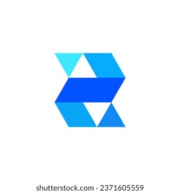 letter z logo vector image