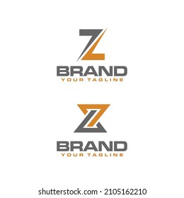 letter Z logo or letter ZL logo