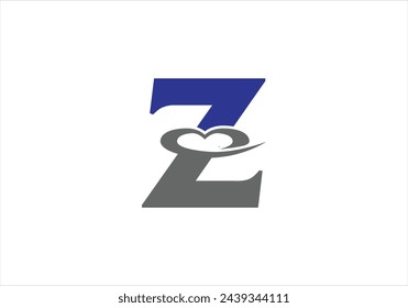 Letter Z Love Logo Design, Brand Identity logos vector, modern logo, Logo Designs Vector Illustration Template
