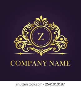 Letter Z Luxury Hotel Label