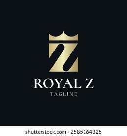 Letter Z Luxury Logo Vector Image