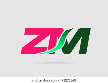 Letter Z and M logo vector
