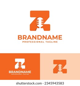 Letter Z Microphone Logo, suitable for business related to Microphone with Z initial.
