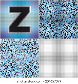 Letter Z (mixed mosaic with empty cells)