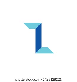 Letter Z modern geometric symbol simple logo vector