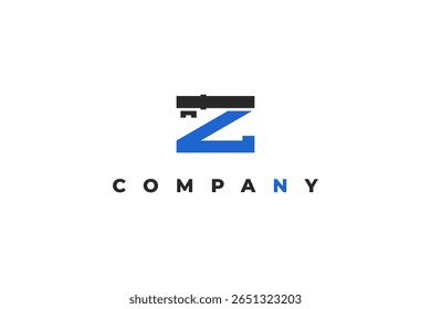 letter z and modern key logo