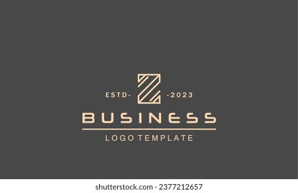 Letter Z modern logo design template elements