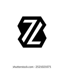 Letter Z modern stylish negative space new unique logo idea